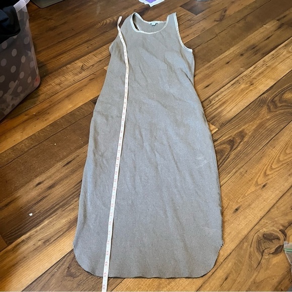 Standard James Perse Satin Trim Rib Knit Tank Dress Yak Size 3 G - Picture 9 of 9